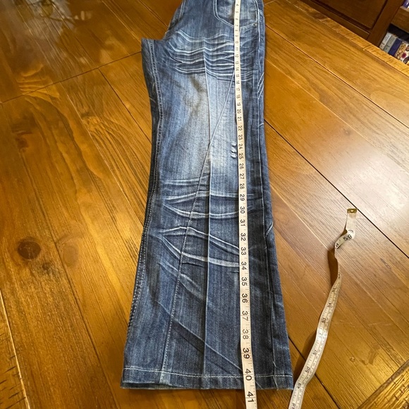 🌸 FUSAI mens distressed denim jeans perfect concert jeans 36 x 30 - Picture 6 of 15